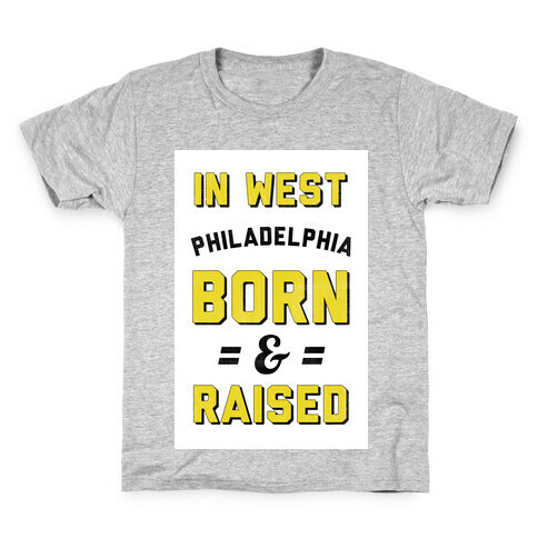 In West Philadelphia Born & Raised (taxi tank) Kids T-Shirt