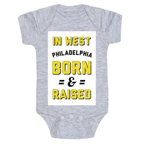 In West Philadelphia Born & Raised (taxi tank) Baby One-Piece