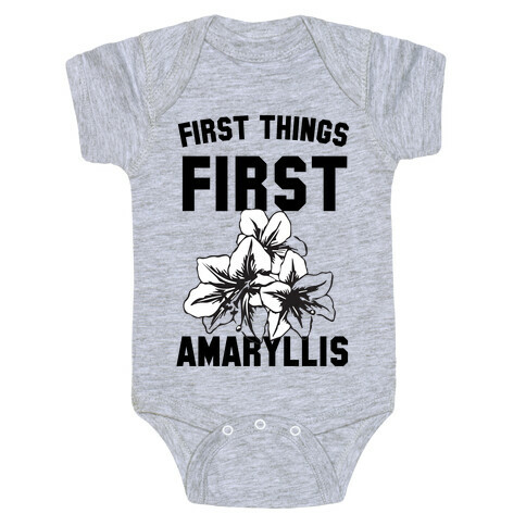 First Things First Amaryllis Baby One-Piece