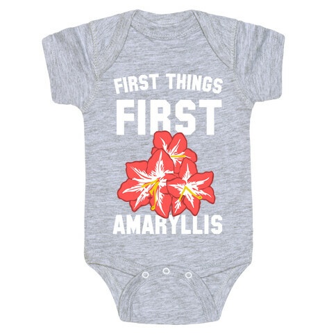 First Things First Amaryllis Baby One-Piece