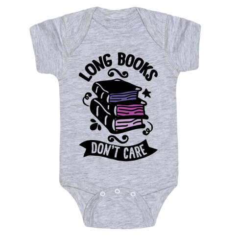 Long Books Don't Care Baby One-Piece