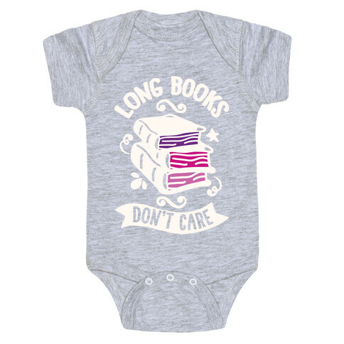 Long Books Don't Care Baby One-Piece