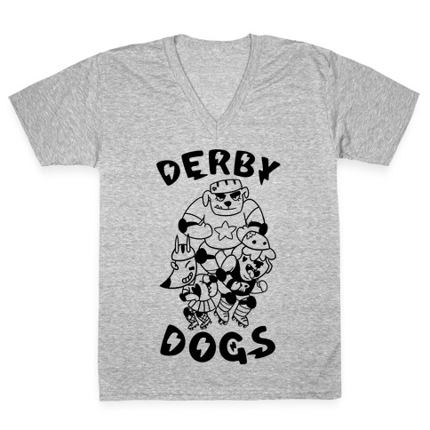 Derby Dogs V-Neck Tee Shirt