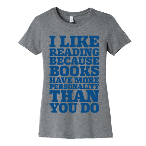 I Like Reading Womens T-Shirt