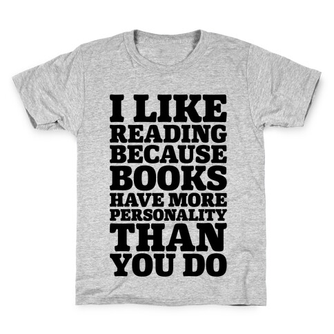 I Like Reading Kids T-Shirt