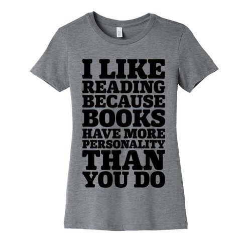 I Like Reading Womens T-Shirt