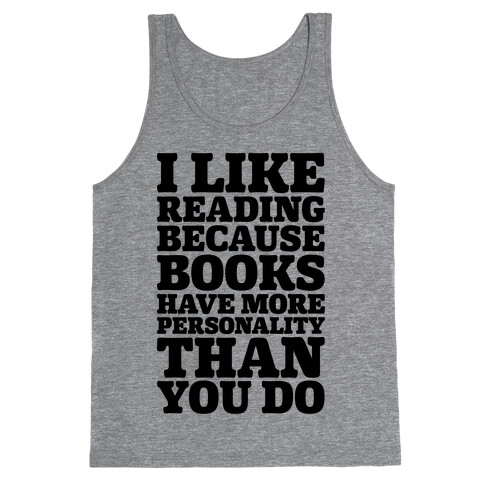 I Like Reading Tank Top