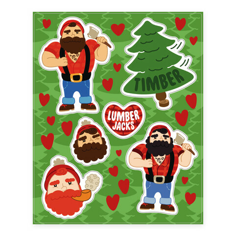 Lumberjack Love  Stickers and Decal Sheet