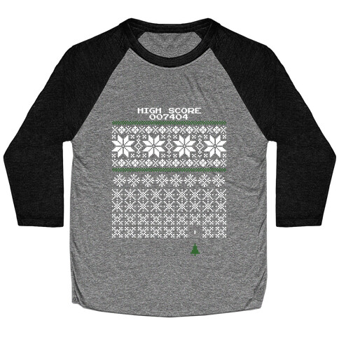 Christmas Invaders Baseball Tee