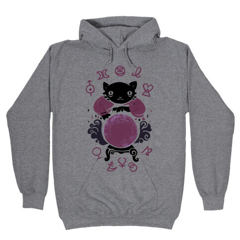 Lucky Tarot Cat #13 Hooded Sweatshirt
