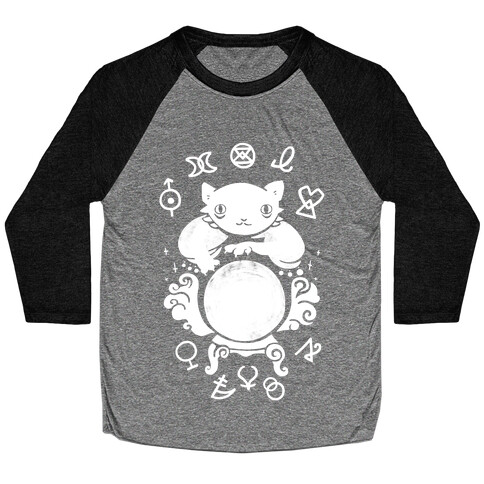 Lucky Tarot Cat #13 Baseball Tee