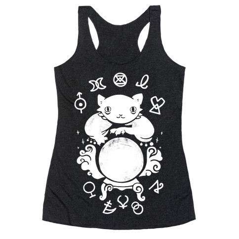 Lucky Tarot Cat #13 Racerback Tank Top