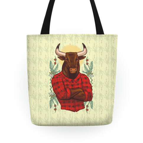 Flannel Taurus Tote