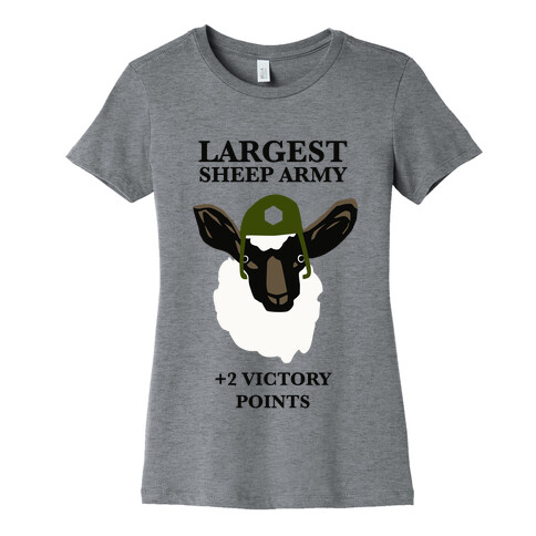 Largest Sheep Army Womens T-Shirt