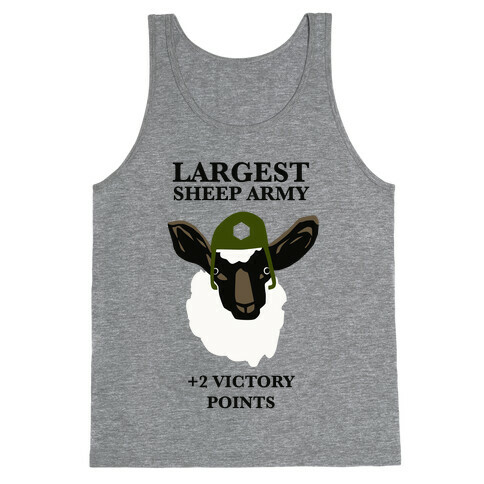 Largest Sheep Army Tank Top
