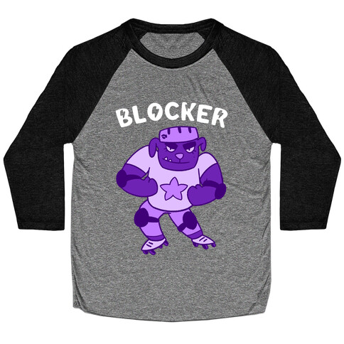 Blocker (Roller Derby) Baseball Tee