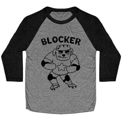 Blocker (Roller Derby) Baseball Tee