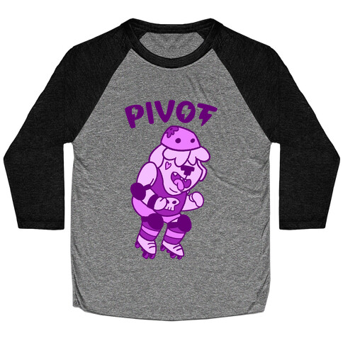 Pivot (Roller Derby) Baseball Tee