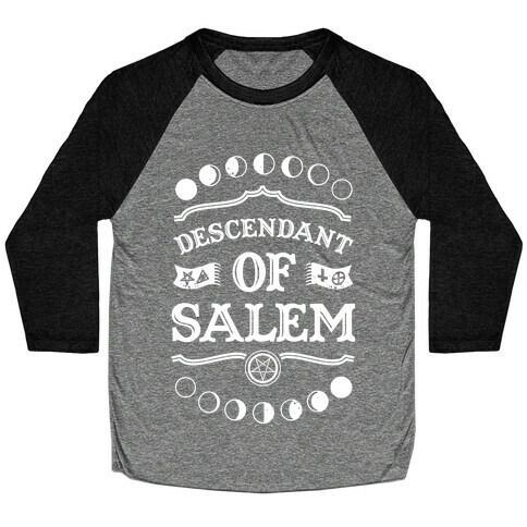 Descendant of Salem Baseball Tee