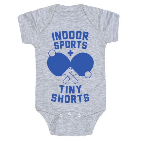Indoor Sports + Tiny Shorts Baby One-Piece