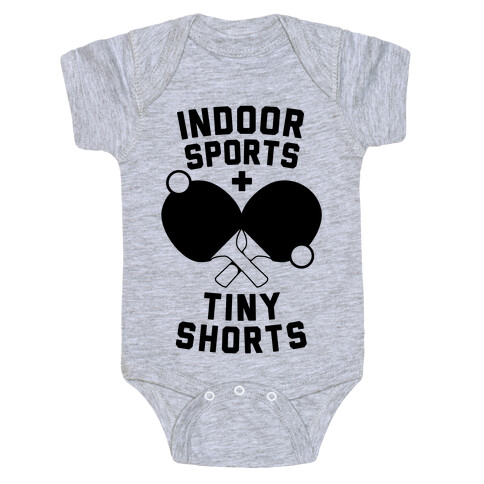 Indoor Sports + Tiny Shorts Baby One-Piece