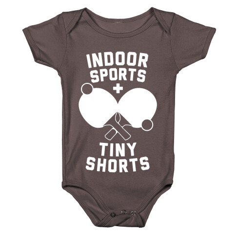 Indoor Sports + Tiny Shorts Baby One-Piece