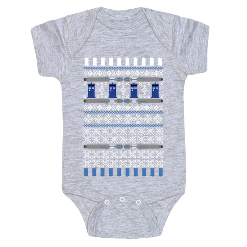 Merry Whomas Sweatshirt Baby One-Piece