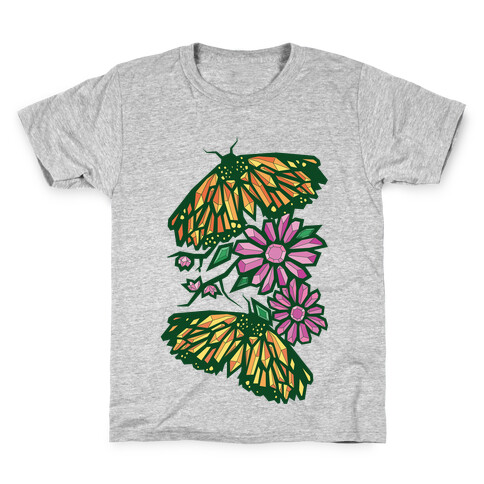 Butterflies In Bloom Kids T-Shirt