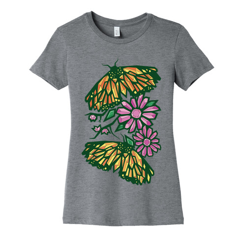 Butterflies In Bloom Womens T-Shirt