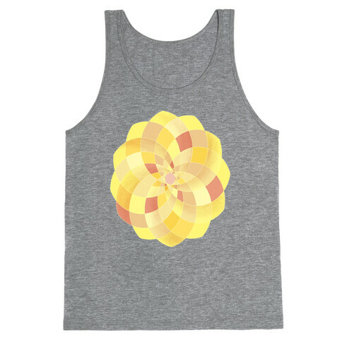 Geometric Summer Blossom Tank Top