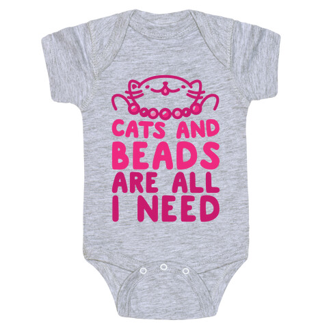 Cats and Beads Baby One-Piece