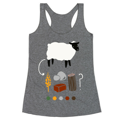 Want to Trade for My Sheep? Racerback Tank Top