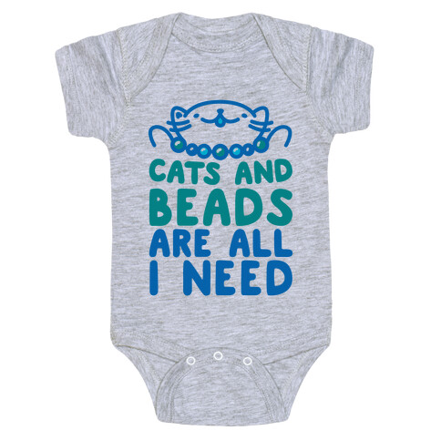 Cats and Beads Baby One-Piece