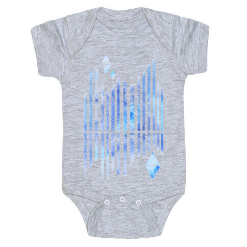 Abstract Winter Crystals Baby One-Piece