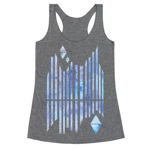 Abstract Winter Crystals Racerback Tank Top