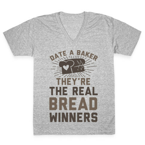 Date A Baker V-Neck Tee Shirt