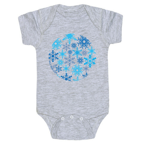 Snowflake Sphere Baby One-Piece