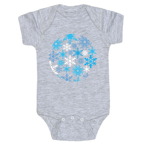 Snowflake Sphere Baby One-Piece