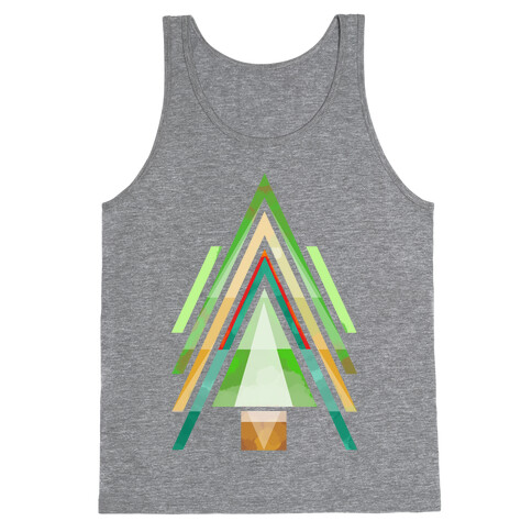 Geometric Summer Tree Tank Top