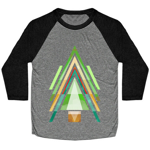 Geometric Summer Tree Baseball Tee