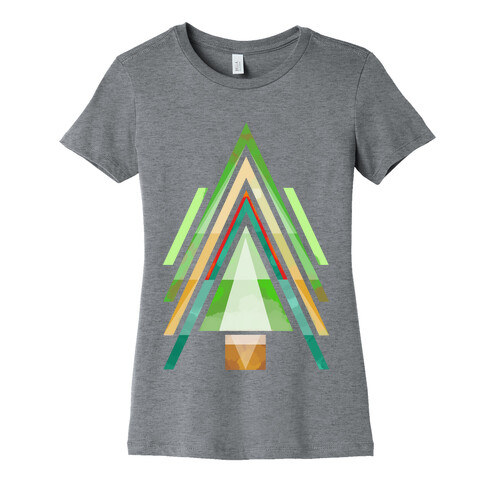 Geometric Summer Tree Womens T-Shirt