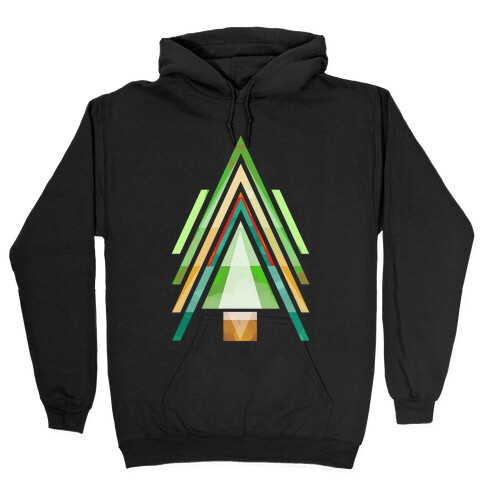 Geometric Summer Tree Hooded Sweatshirt