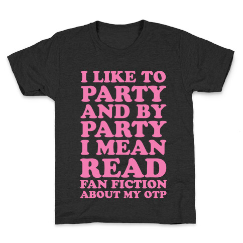 I Like to Read Fan Fiction Kids T-Shirt