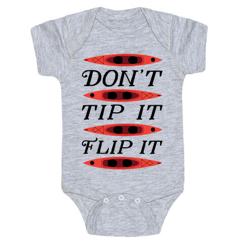 Don't Tip It, Flip It (Kayaking) Baby One-Piece