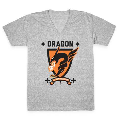 Dragon Army (Orange) V-Neck Tee Shirt