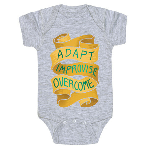 Adapt, Improvise, Overcome Baby One-Piece