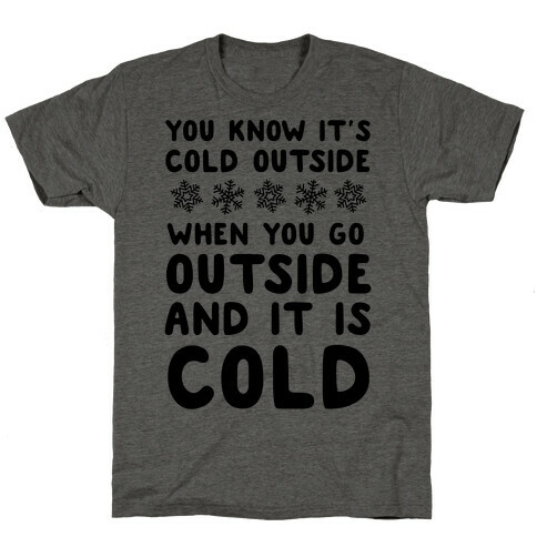 You Know It's Cold Outside T-Shirt