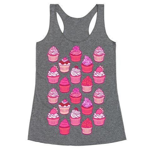 Pretty Pastel Cupcakes Racerback Tank Top