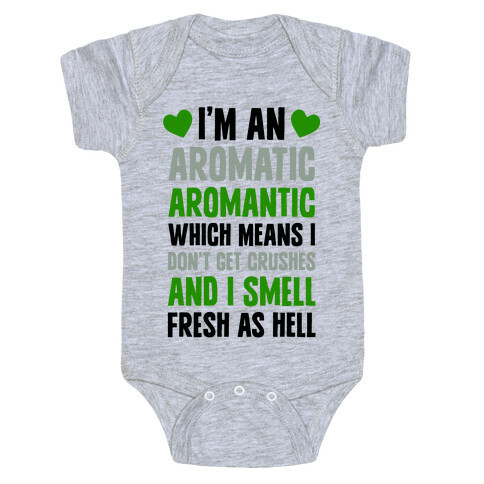 I'm An Aromatic Aromantic Baby One-Piece