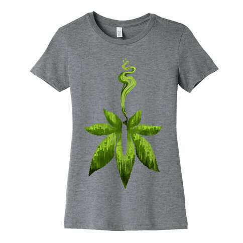 Green Leaf- Cannabis Womens T-Shirt